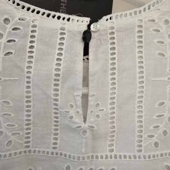 White Eyelet Embroidery Maxi Dress from The Kooples SZ Small EURO 1 - Picture 8 of 14